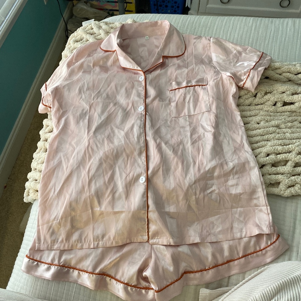 pink pajama set
